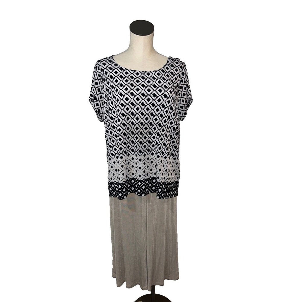 Chico’s Travelers Women’s 2Pc Set Size 3/XL Printed Cap Sleeve Top + Pants